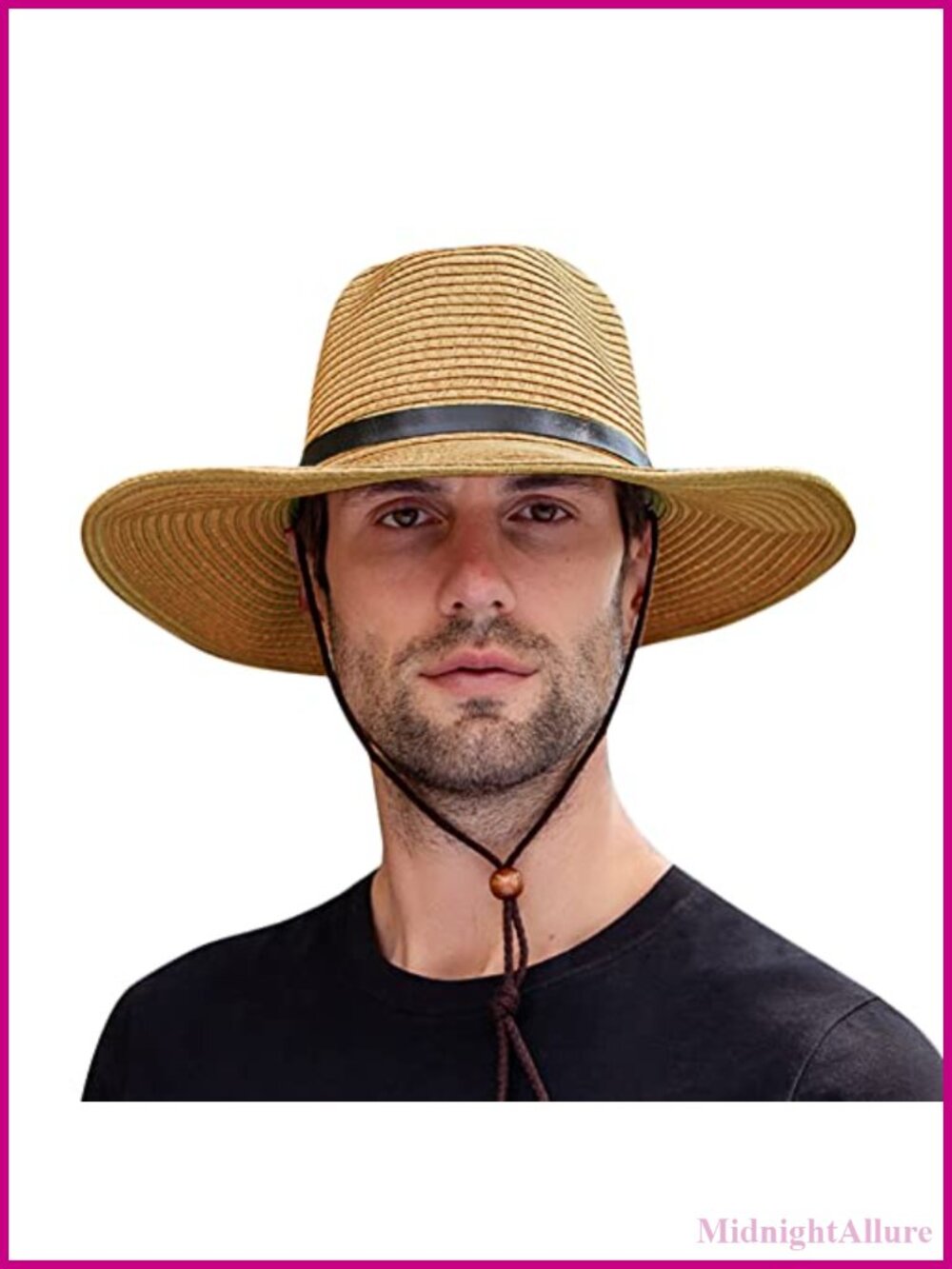 Foldable Straw Cowboy Hat Wide Brim Panama Fedora Sun Hat